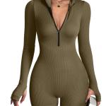 Acacia Long Sleeved Zipper Rompa